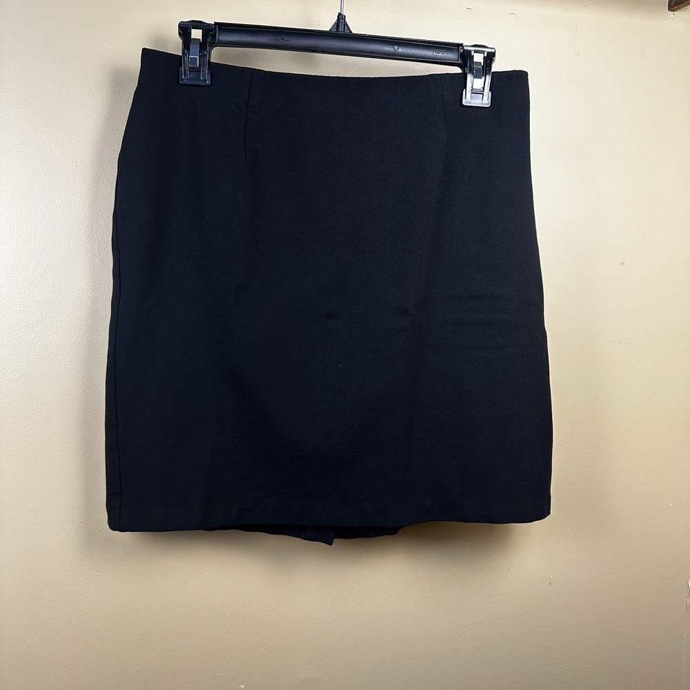 J Jill Womens Black Ponte Pencil Pull On‎ Skirt Size Small